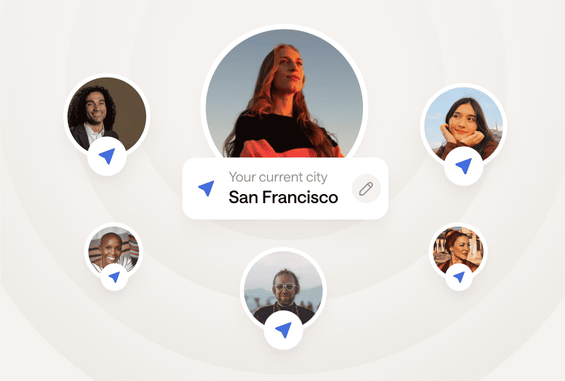 City-level location sharing